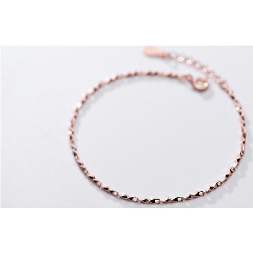 1MM Thin Authentic REAL. 925 Sterling Silver Fine Jewelry Facets Cut Chain Bracelet adjust GTLS955