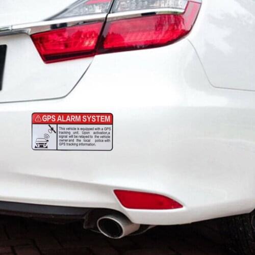 1PC Warning Reflective Car Sticker GPS Tracking Alarm Accessories Decal