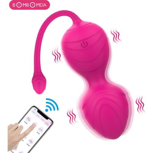 10 Frequency Vagina Vibrator G-spot Massage Silicone Wireless APP Remote Control Kegel Ball Adult Games Sex Toys for Women Sexso