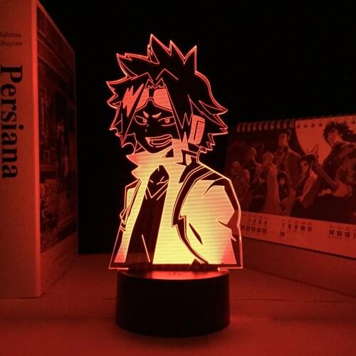 Anime Lamp My Hero Academia Denki Kaminari Lamp for Bedroom Decor Night Light Kids Birthday Gift Dropshipping