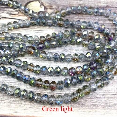 4X6/6X8/8X10mm Austria Faceted Crystal Glass Beads Round Loose Spacer Beads for Jewelry Making DIY