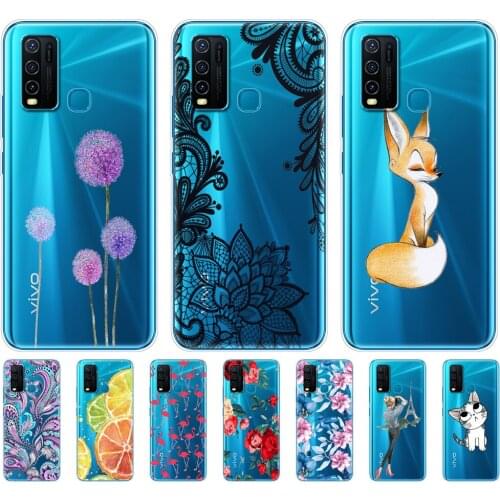 For Vivo Y30 Y50 Case Soft TPU Silicon Cover For Vivo Y 30 50 Coque VivoY30 VivoY50 Case Phone Back Protective Bumper Shell Bag
