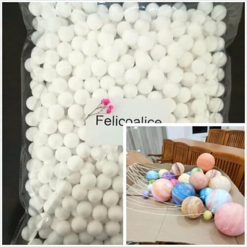 1/1.5/2/3/4/7/8/9/10/12/15/18/20/30cm White Modelling Foam Round Ball Craft Polystyrene Styrofoam Decorative Balls