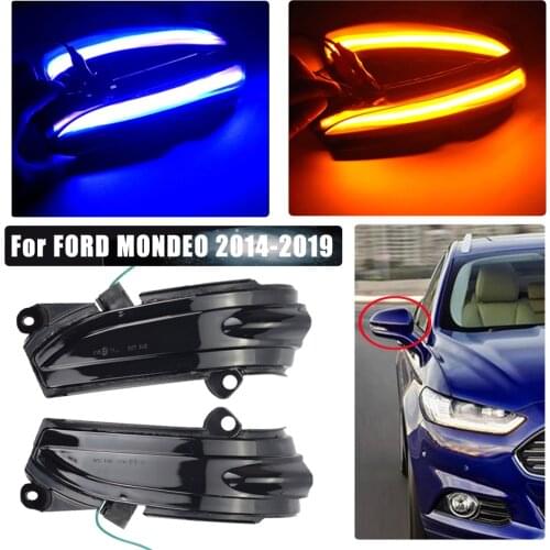 For FORD MONDEO MK5 2014-2019 MK V 5 Dynamic LED Blinker Side Mirror Marker Turn Signal Light Lamp
