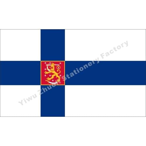 Finland 1978 Flag 150X90cm (3x5FT) 120g 100D Polyester Double Stitched High Quality Banner Free Shipping