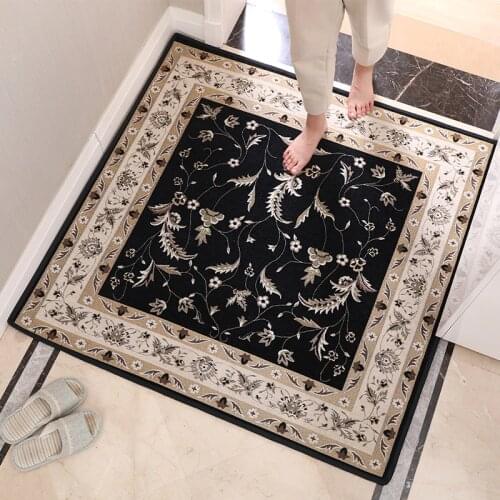 European-style Door Mat Entrance Hall Floor Jacquard Carpet for Living Room Rug Anti-Slip Doormat Home Decor Persian Carpet