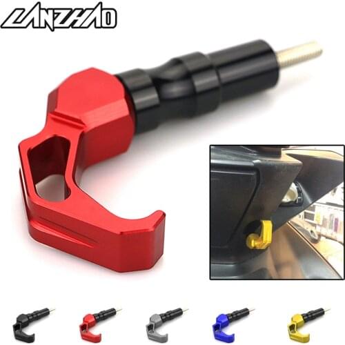 Motorcycle Luggage Hook Travel Sport Helmet Gear Holder CNC Aluminum Scooter Accessories for Yamaha Aerox 155 NVX155 2017 2018
