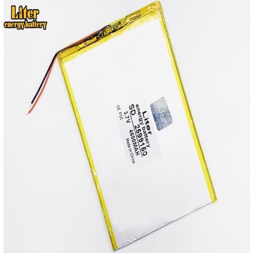 Liter energy battery Good Qulity 3.7V,4600mAH 2599150 Polymer lithium ion / Li-ion battery for tablet pc BANK,GPS,mp3,mp4
