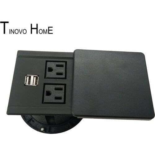 Office table small socket / round socket / 2 American Standard with USB charging