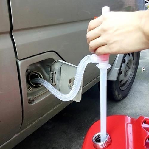Oil pump Creatively Hand Manual Gas Oil Water Liquid Transfer Pump Siphon Hose for Car Motorcyle Truck Car manual water pump