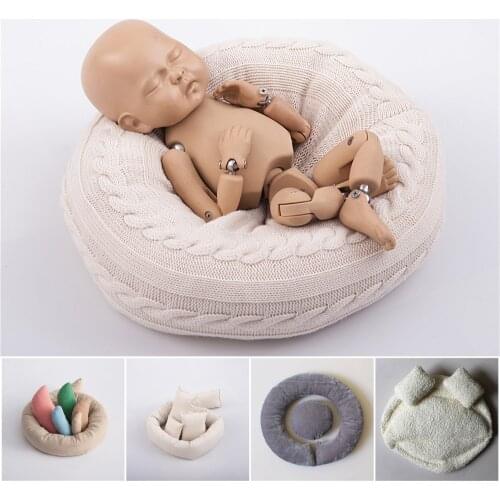 Multifunctional Newborn Baby Photography Props Baby Posing Pillows Basket Poser Aids Prop Cushion Pad Photoshoot Accessories