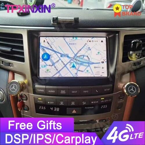 4+128G Tesla Screen For Lexus LX570 2007-2015 Android 9.0 Multimedia Player GPS Navi Stereo Radio Recorder Head Unit DSP Carplay