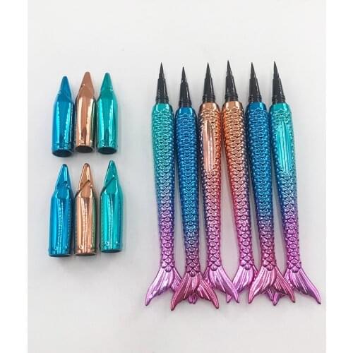 Newest Mermaid Eyeliner Glue Pen Magnet Free Glue Free Long Lasting Waterproof Makeup Eyeliner