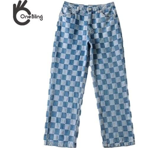 ONEBLING Women's Plaid Trousers