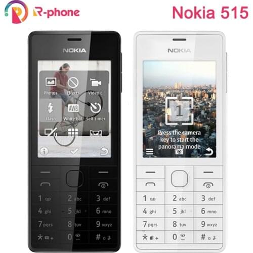 Refurbished Original NOKIA 515 5MP 2.4' Single Dual Sim Card Mobile Phone Unlocked