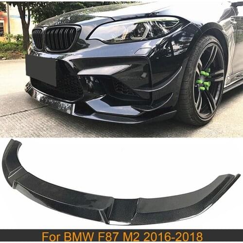 Carbon Fiber Front Lip Spoiler For BMW F87 M2 2016-2018 Car Front Bumper Lip Spoiler Chin Apron Not for M2C Competition