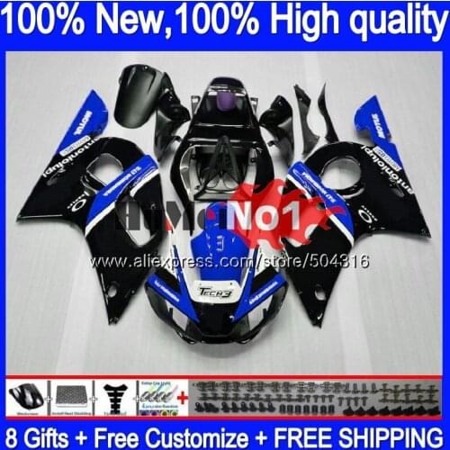 R 6 For YAMAHA YZF R6 YZF600 YZF 600 YZF-600 4MC.108 YZF-R6 1998 1999 2000 2001 2002 YZFR6 98 99 00 01 02 Black Blue Fairings