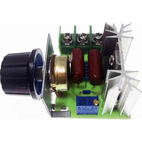 2000W Voltage Regulator Speed Controller Adjustable 220V Motor Speed Regulator Governor Temperature Dimmer