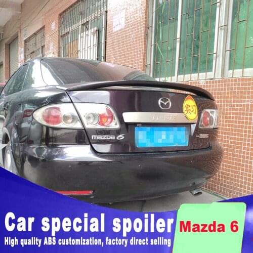 Golden Code model design spoiler 2003 to 2016 for Mazda 6 spoiler high quality ABS by primer or DIY color paint 6 spoiler