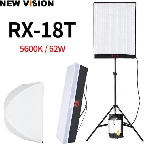 Falcon Eyes RX-18T 62W 504pcs LEDs CRI93 Rollable LED Video Light Cloth Lamp with Controller + Softbox + Light stand