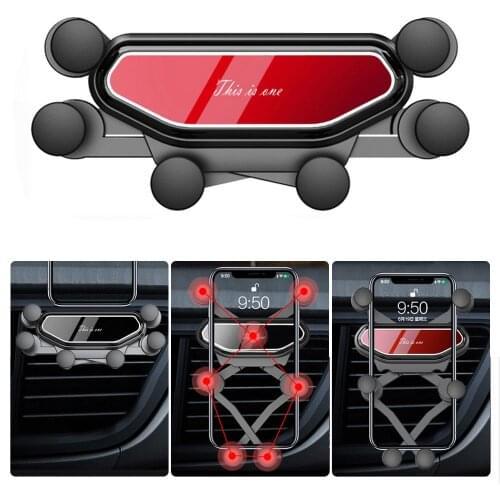 Universal CellPhone Holder Mobile Phone Air Vent Car Auto-Clamp Adjustable Angle Gravity Dashboard Mount Gadget