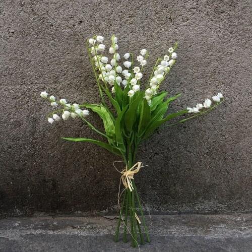 1pc Wedding Simulation Bouquet Artificial Lily of the valley Plastic Flowers Home Party Decoration fake flower