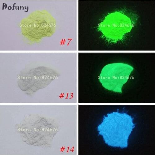 10g/bag Glowing Green Blue Light luminous powder phosphor pigment Noctilucent Powder Glow in Dark Dust Pigment Nail glitter