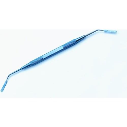 125mm Titanium Double Kansas Nucleus Vectis hook ophthalmic instrument double eyelid tools