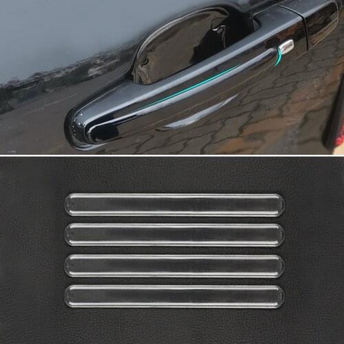 4pcs Transparent Protective Film For Door Hnadle Pull Anti-scratch Protective Sticker Universal Invisible Scratches Protection