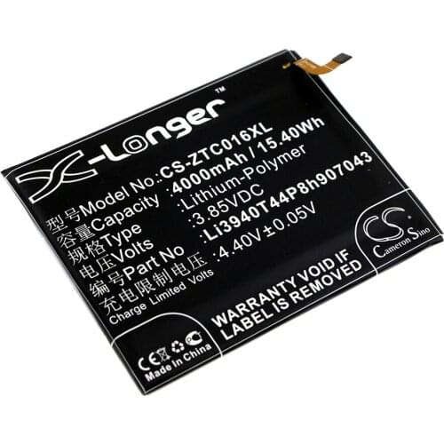 CS 4000mAh/15.40Wh battery for ZTE Axon 7 Max,Axon 7 Max C2017,Axon 7 Max C2017 Dual SIM TD-L,Axon Max C2016
