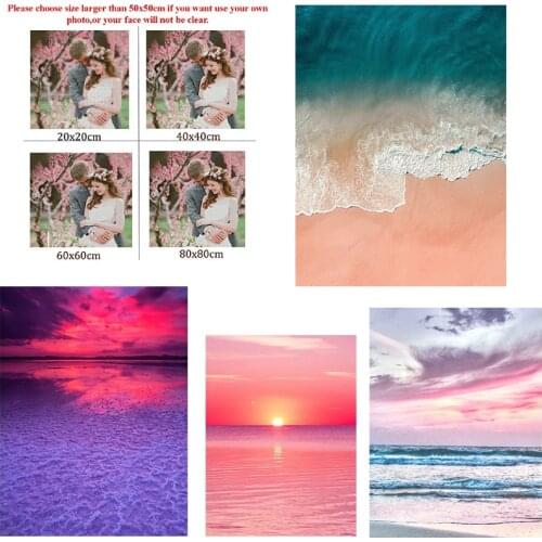 Diamond Painting Landscape 5D Diy Sunset Square Diamond Round Diamond Full Diamond Custom Cross Stitc Mosaic Home Decora