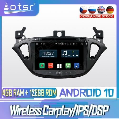 Android 10 PX6 128G For OPEL CORSA 2014 2015 2016 DVD GPS Navigation Auto Radio Stereo Video Multimedia Player HeadUnit 2din