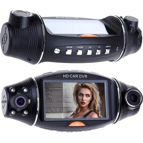 2.7 Inch R310 Dual Lens Car DVR IR 270 Degree TFT LCD Dash Camera Rear View Camera Recorder dfdf