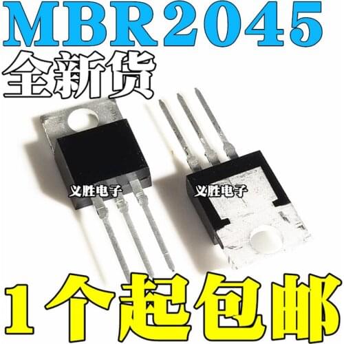 MBR2045CT TO-220 20A/45V Schottky diode rectifier B2045G Switch power rectifier schottky diodes 20 a 45 v