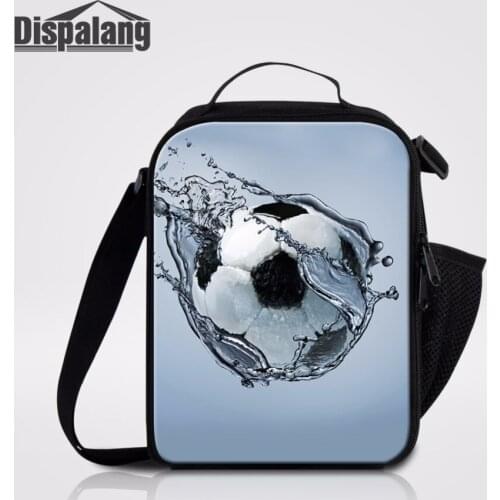 Dispalang Fashion Thermal Lunch Box Lancheira Lunch Cooler Bag For School Soccers Portable Picnic Lunch Carry Bag Food Container