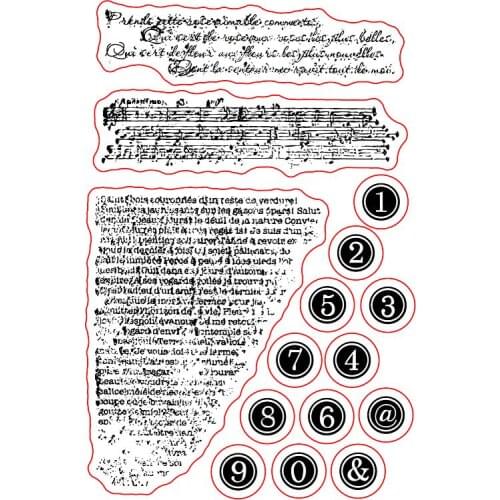 Background Transparent Clear Stamps for DIY Scrapbooking/Card Making/Kids Christmas Fun Decoration Supplies ST1049