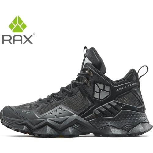 Rax Men Waterproof Hiking Shoes Breathable Hiking Boots Outdoor Trekking Boots Sports Sneakers Tactical Shoes