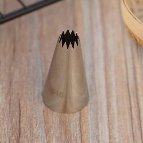 #345 Open Star Piping Nozzle Pastry Cookies Tools Icing Tips Cake Decorating Cupcake Twelve Teeth Piping Head