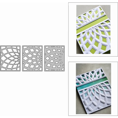 2020 New Layered Frame Stripe Grid Leaf Metal Cutting Dies for Scrapbooking and Card Making Decorative Embossing Craft No Stamps