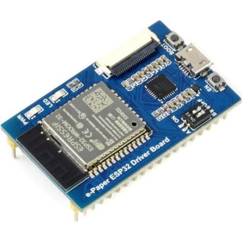 ESP32 e-Paper Raw Panel Driver Board, Supports WiFi/Bluetooth,ESP32 Onboard, Supports Various Waveshare SPI E-Paper Raw Panels