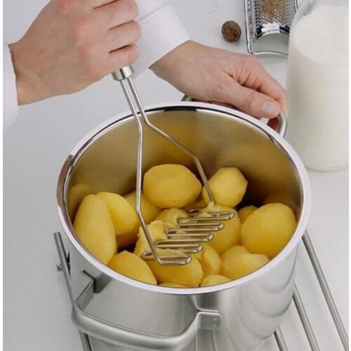 Stainless steel mashed potato press wavy potato press mud press kitchen gadget