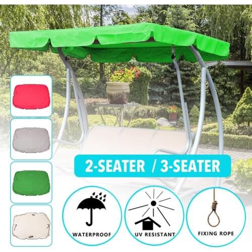 Garden Swing Replacement Canopy Waterproof Outdoor Patio Swing Canopy UV Blocking Sunshade for Outdoor Camping