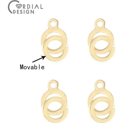 Cordial Design 100Pcs 12*16MM Jewelry Accessories/Hand Made/Round Shape/Jewelry Findings Components/Earrings Pendants/DIY Making