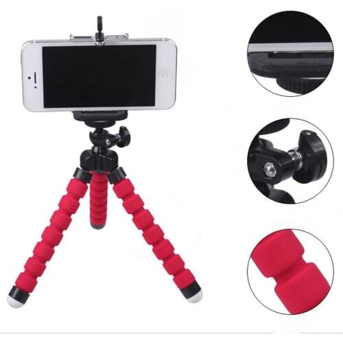Cameras Tripod for Phone for Gopro MINI Camera Hoder Flexible Sponge Octopus Smartphone Travel Outdoor Digital with Clamp Stand