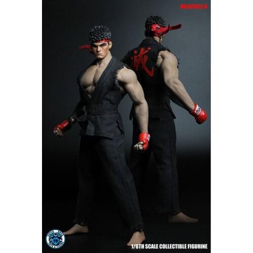 SUPER DUCK SET022 1/6 Scale Strong Fighting Man Extreme Karate 12'' Full Set Action Figure Toy for Collectible Gifts Collection