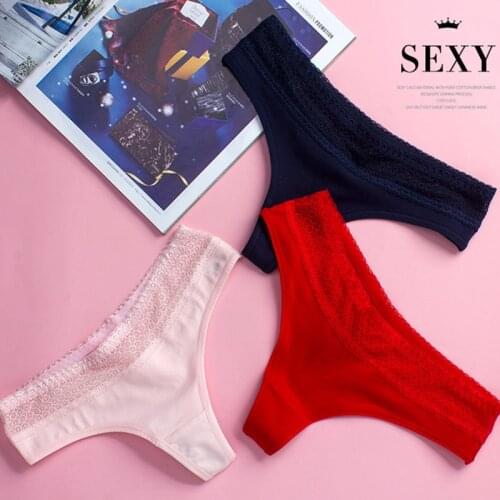 Luckymily Women Underwear Lingerie Sexy Cotton Panties Thongs Seamless G-String Women Panties Hollow Out Womens Briefs Tangas