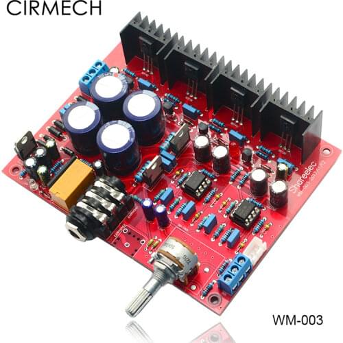 CIRMECH base on Beyerdynamic A1 headphone amplifier MC33078 BD139 BD140 architecture With headphone protect ALPS potentiometer