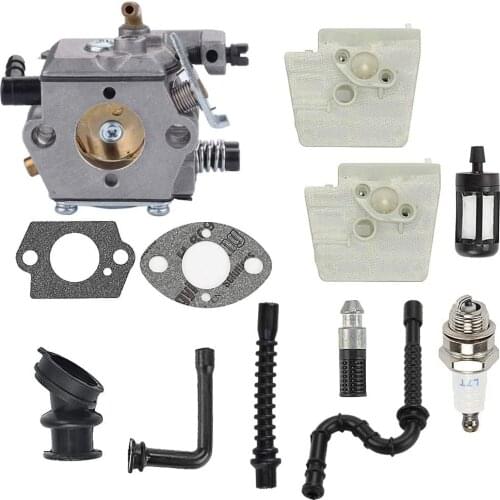WT-194 Carburetor Tune Up Kit Air Filter for Sthil 024 026 MS240 MS260 Chainsaw WT-194-1 Tillotson HU-136A HS-136A 1121 120 0611
