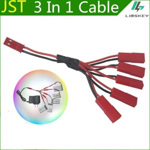 Lipo Battery Charging Cable JST plug 5 in 1 Charger cable For MJXRC X400 X500 X800 Udi U815A U818A U819A rc toy