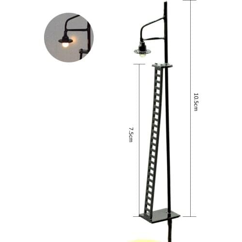 HO model construction signal railway light, blocker model kit 1:87 train track lamppost toy
